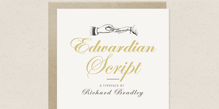 Edwardian script font