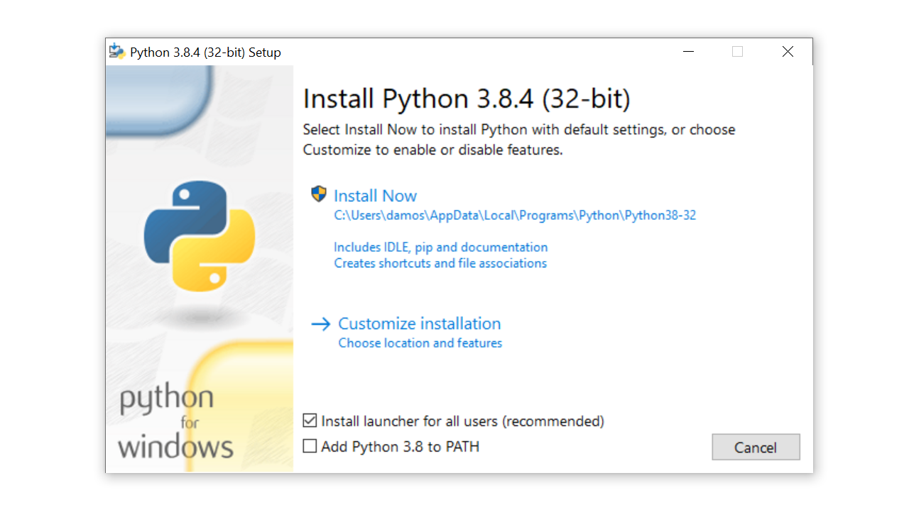 Python anaconda pip install